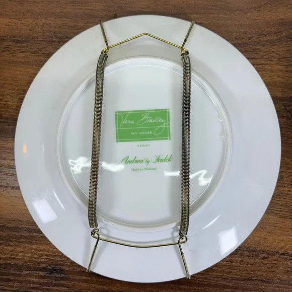 Andrea by Sadek Rooster Hand Painted Porcelain Plates Wall Decor Complete Set 4